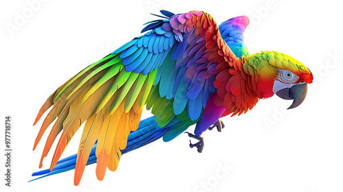 vibrant macaw parrot png image. photo