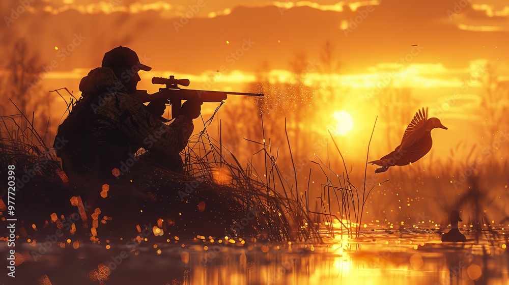 Obraz premium duck jumping into swimming pool