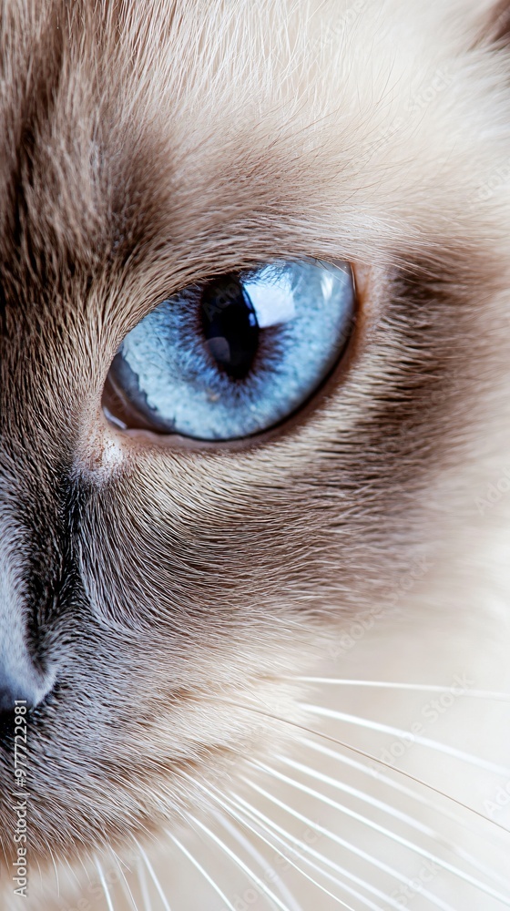 A close-up of an Australian Mist cat's face, highlighting its expressive eyes and distinctive markings, set against a light solid color background A close-up of an Australian Mist cat's face, highlighting its expressive eyes and distinctive markings, set against a light solid color background