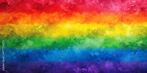 Vibrant rainbow-colored abstract background with subtle texture, perfect for LGBTQ+ themes, pride celebrations, or