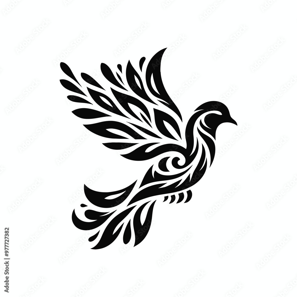 a simple dove silhouette vector style a simple dove silhouette vector style