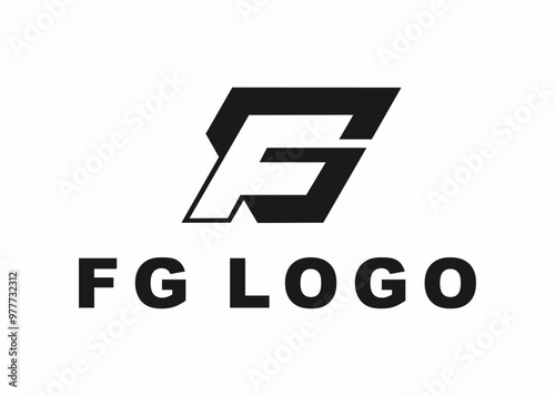 letter fg logo, design, vector, illustration, creative icon, template