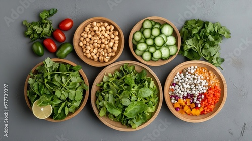 Spicy larb, Isaan minced meat, traditional Thai salad.