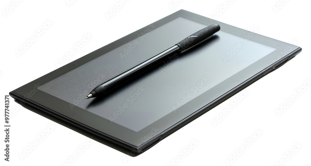 PNG Professional graphics tablet with a digitized pen white background electronics technology. PNG Professional graphics tablet with a digitized pen white background electronics technology.