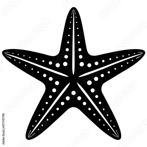 starfish silhouette icon