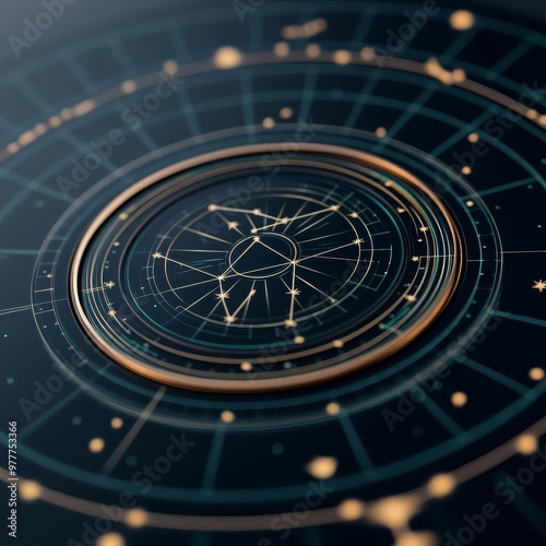 Wallpaper Mural Digital horoscope calendar with daily zodiac updates, sleek and contemporary Torontodigital.ca