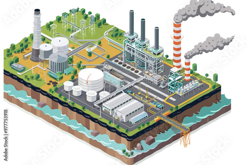 Carbon Capture Utilization and Storage System Diagram