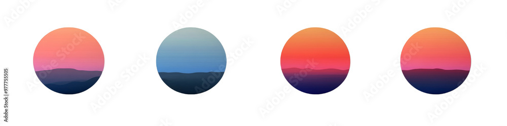 Round Shapes in Pastel Colors, Isolated PNG with Transparent Background Round Shapes in Pastel Colors, Isolated PNG with Transparent Background