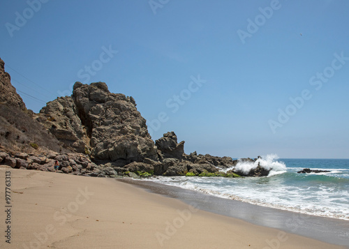 beach and rocks