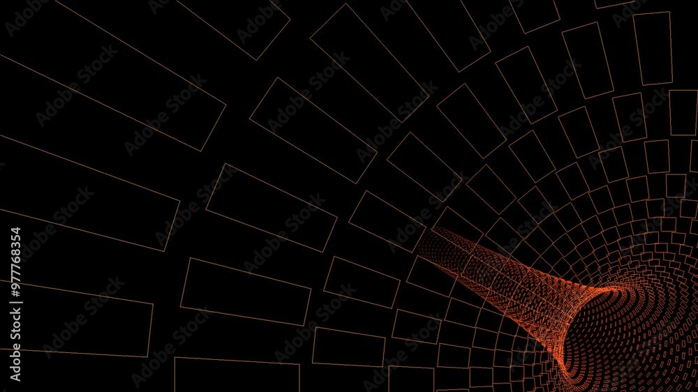 Cosmic interstellar hyperspace motion background animation. Flying at ...