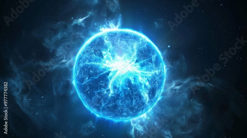 Captivating Cosmic Blast Massive Luminous Blue Star in Outer Space