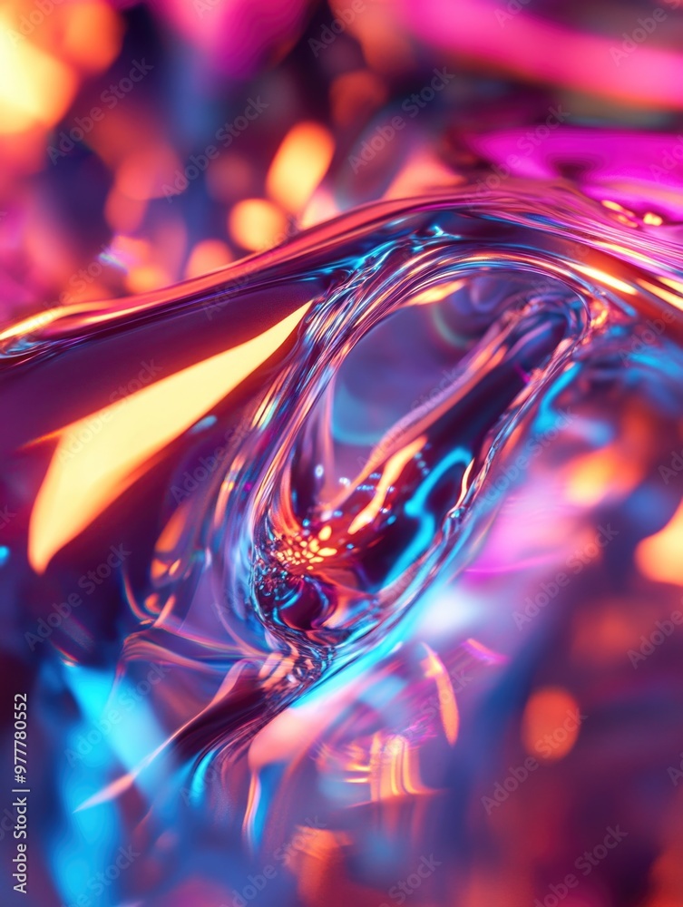 Abstract Art: Liquid Reflections