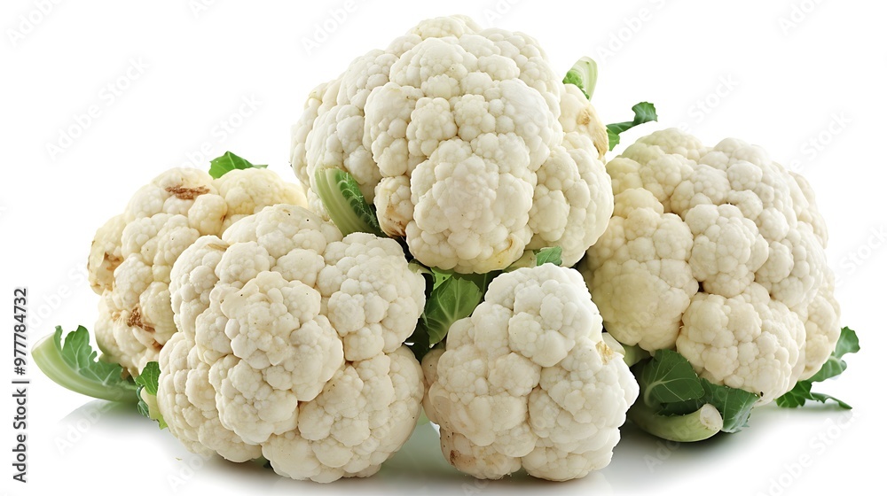 cauliflower isolated on white background cauliflower isolated on white background