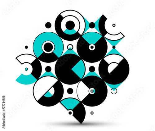 Abstract geometric pattern ...