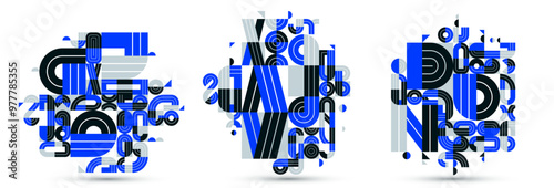 Abstract modern vector tren...