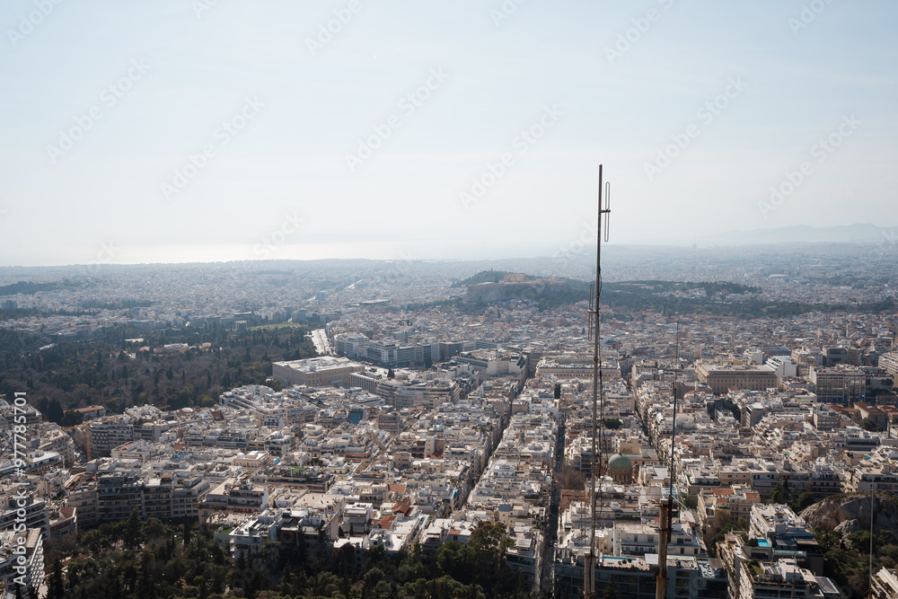 Fototapeta premium The city of Athens from above
