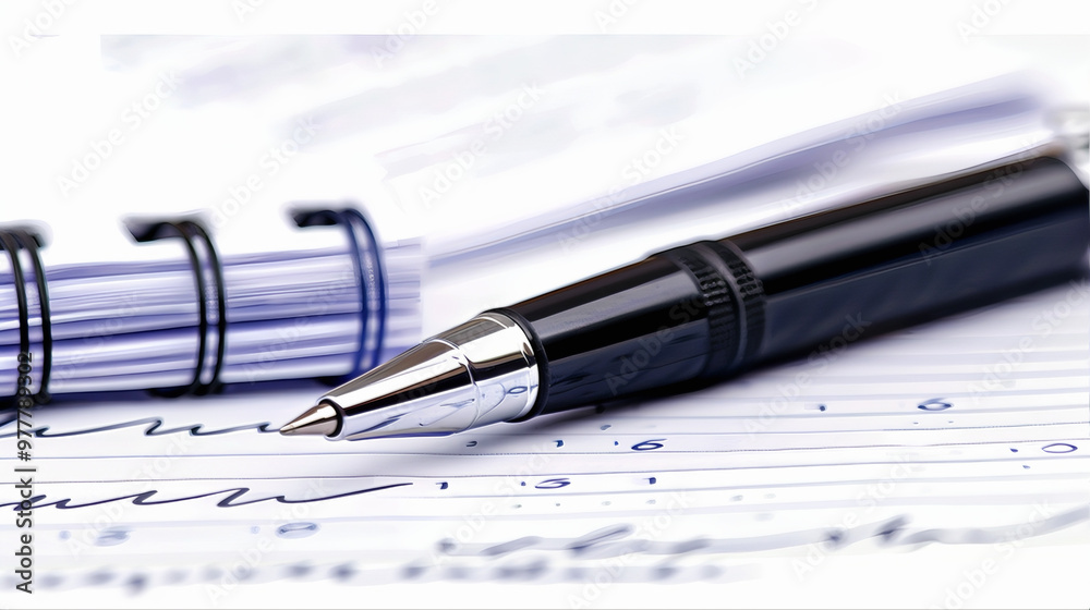 fountain pen and notebook. Education concept. fountain pen and notebook. Education concept.
