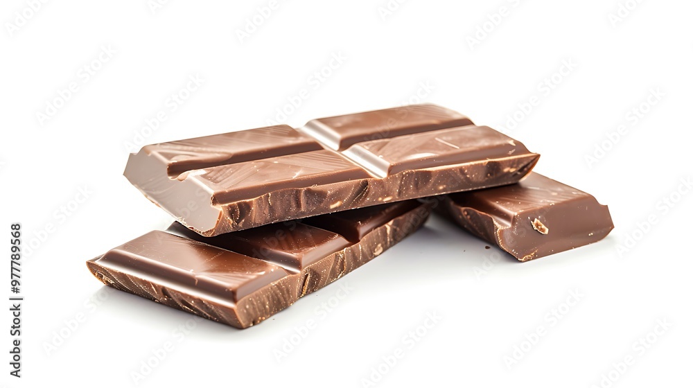 chocolate bar on a white background chocolate bar on a white background