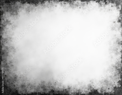 White shabby grunge background, vignette