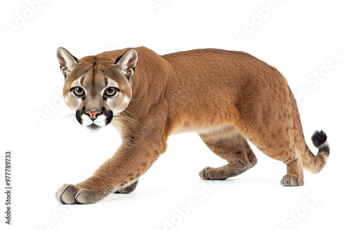 Wallpaper Mural bengal cat isolated on white Torontodigital.ca