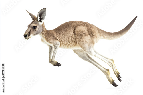 kangaroo in a white background