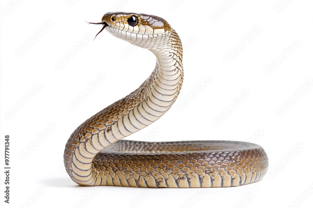 Fototapeta premium snake isolated on white background