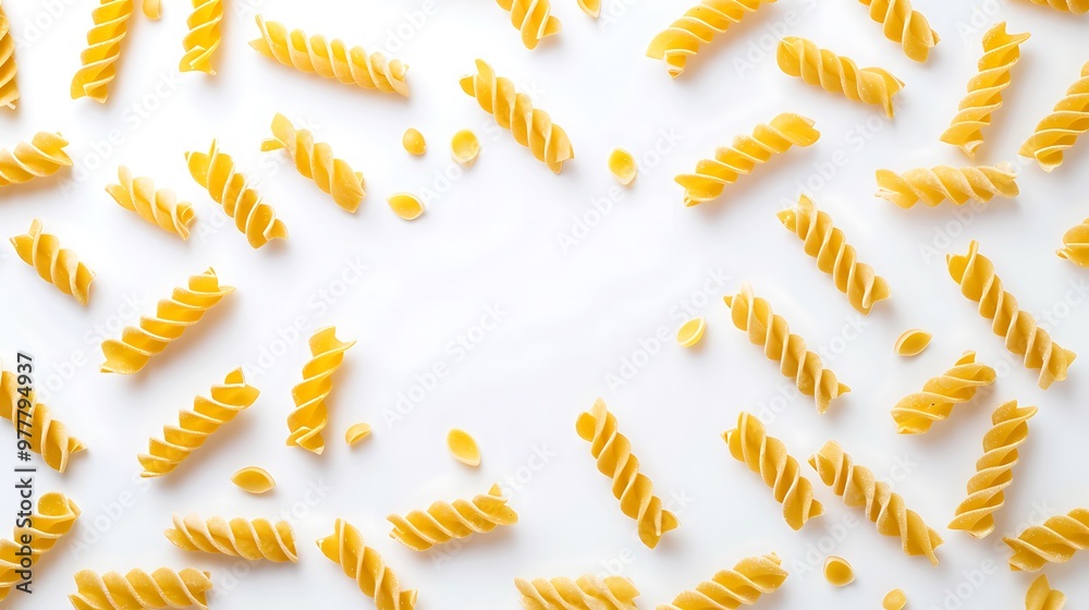 A slightly enlarged, high-definition image of various types of uncooked pasta, creating a textured background. A slightly enlarged, high-definition image of various types of uncooked pasta, creating a textured background.
