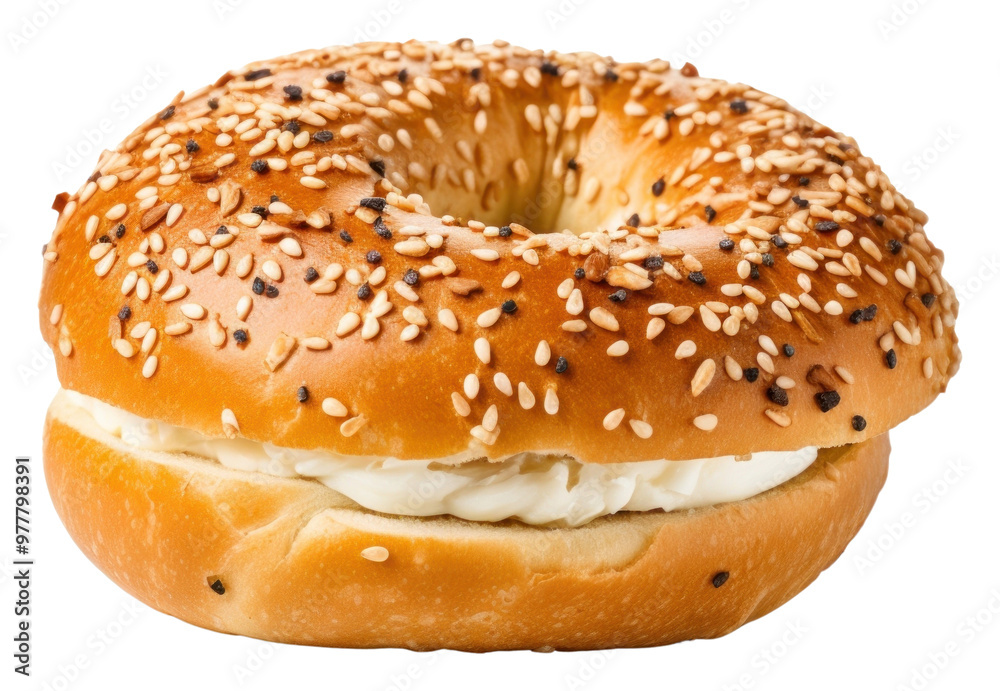 PNG Bagel bread food white background. PNG Bagel bread food white background.