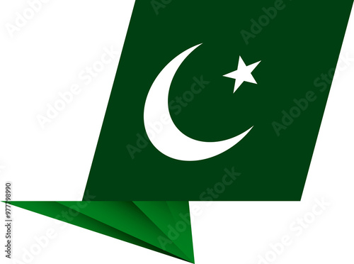 Pakistan pin flag