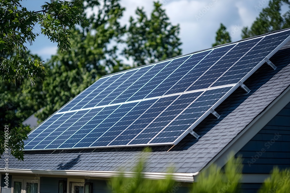 Modern Solar Panels Installed On A New York City Home, Solar Photography, Solar Powered Clean Energy, Sustainable Resources, Electricity Source, Marketing Advert Solar Installation Modern Solar Panels Installed On A New York City Home, Solar Photography, Solar Powered Clean Energy, Sustainable Resources, Electricity Source, Marketing Advert Solar Installation