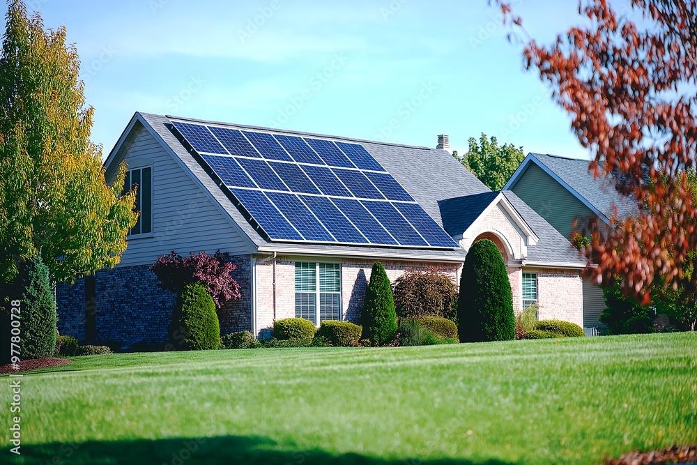 Modern Solar Panels Installed On A Newark, NJ, Solar Photography, Solar Powered Clean Energy, Sustainable Resources, Electricity Source, Marketing Advert Solar Installation Modern Solar Panels Installed On A Newark, NJ, Solar Photography, Solar Powered Clean Energy, Sustainable Resources, Electricity Source, Marketing Advert Solar Installation