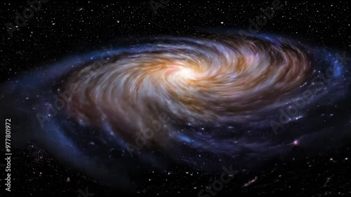 Stunning View of a Galaxy with Stars and Cosmic Colors