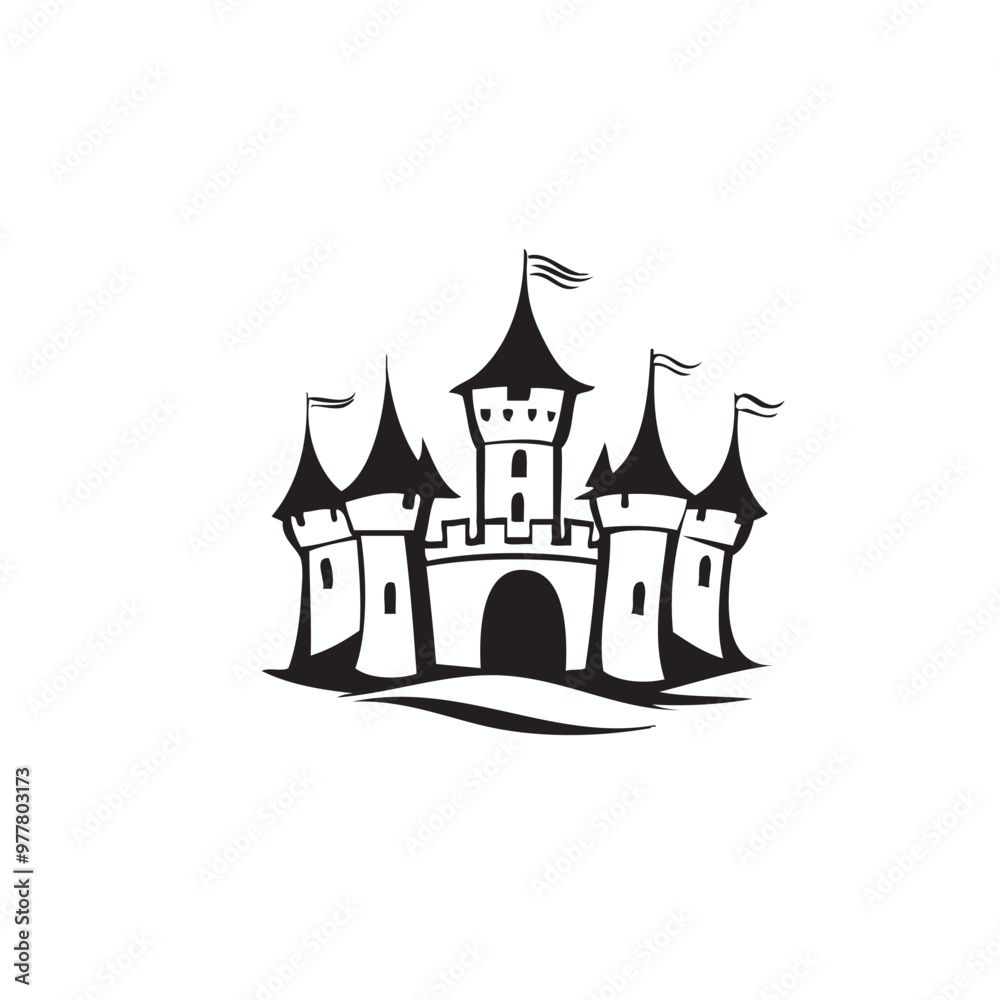 simple castle vector simple castle vector