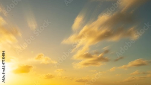 Clouds during a sunset, Timelapse Video