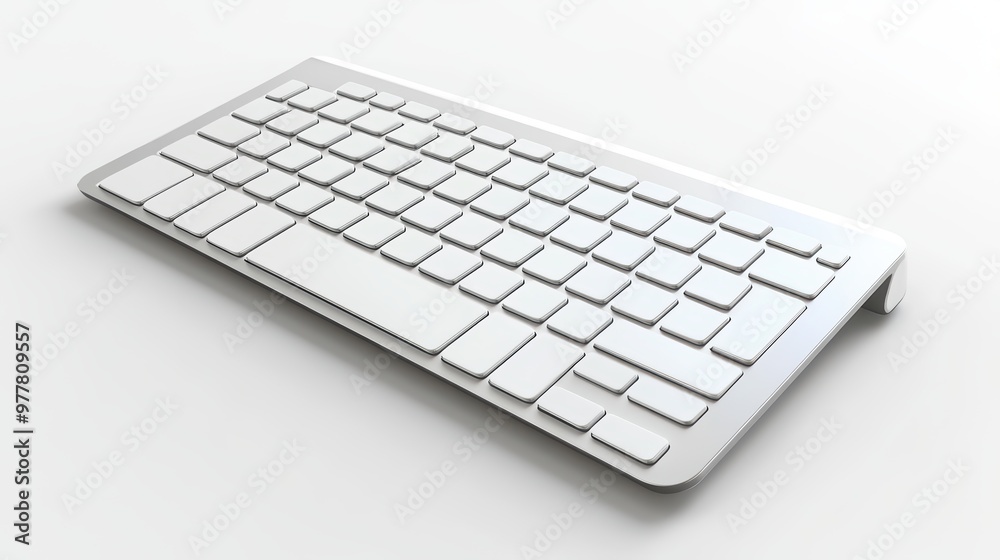 A sleek, modern white keyboard designed for efficiency and style, perfect for any workspace or tech setup. A sleek, modern white keyboard designed for efficiency and style, perfect for any workspace or tech setup.
