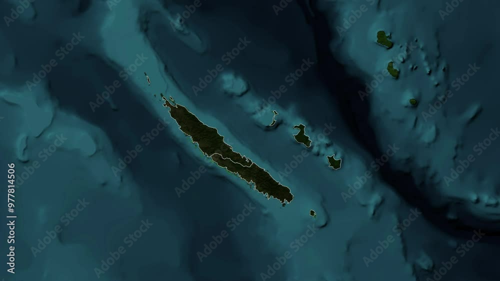 custom made wallpaper toronto digitalZoom from Earth to New Caledonia. (with Provinces) World map animation with highlighted borders of countries. Images from NASA
