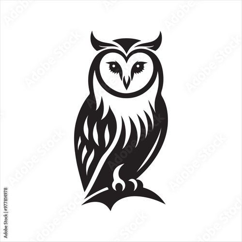 Barn Owl Silhouette Vector Illustrations – Download High-Quality Graphics