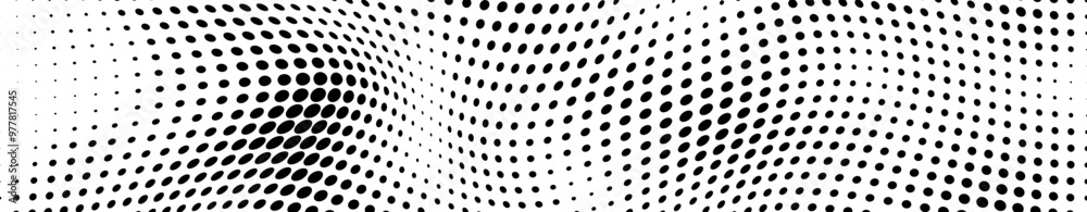 Monochrome halftone texture. Dance of dots on a white background Monochrome halftone texture. Dance of dots on a white background