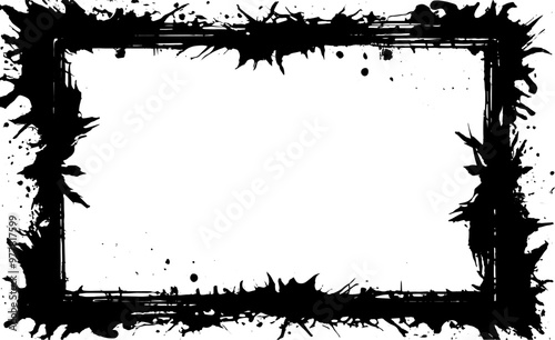 Black frame in grunge style