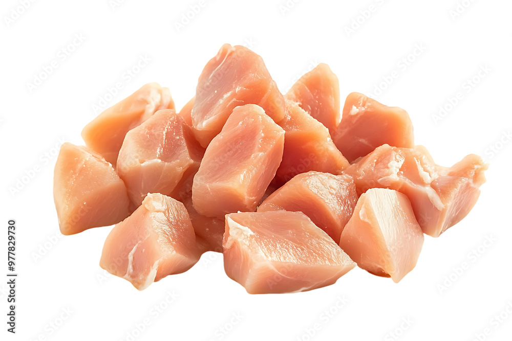 Fresh raw salmon fillet, isolated on white background Fresh raw salmon fillet, isolated on white background