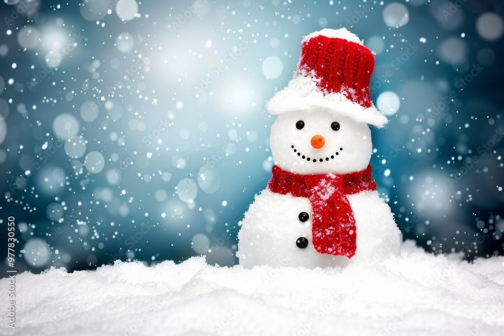 A Photography of A friendly snowman with a top hat and carrot nose, inviting kids to play and build snowmen in the fresh winter sn A Photography of A friendly snowman with a top hat and carrot nose, inviting kids to play and build snowmen in the fresh winter sn