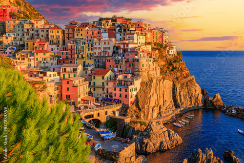 Obraz na płótnie Manarola Village. Cinque Terre National Park. w salonie