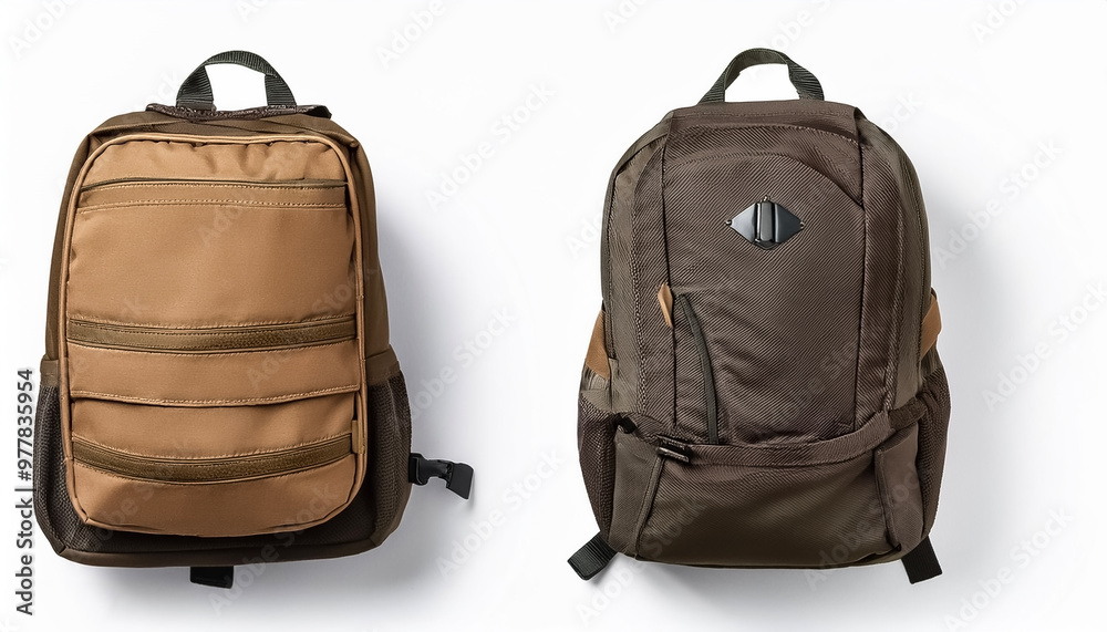 Fototapeta premium backpack isolated on white background