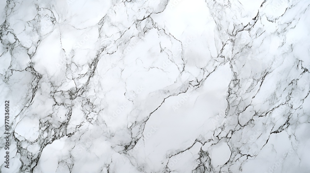Bold marble pattern in black and white with prominent veining and cracks Bold marble pattern in black and white with prominent veining and cracks