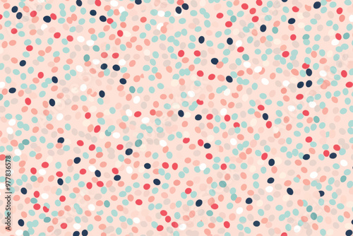 Colorful polka dot pattern