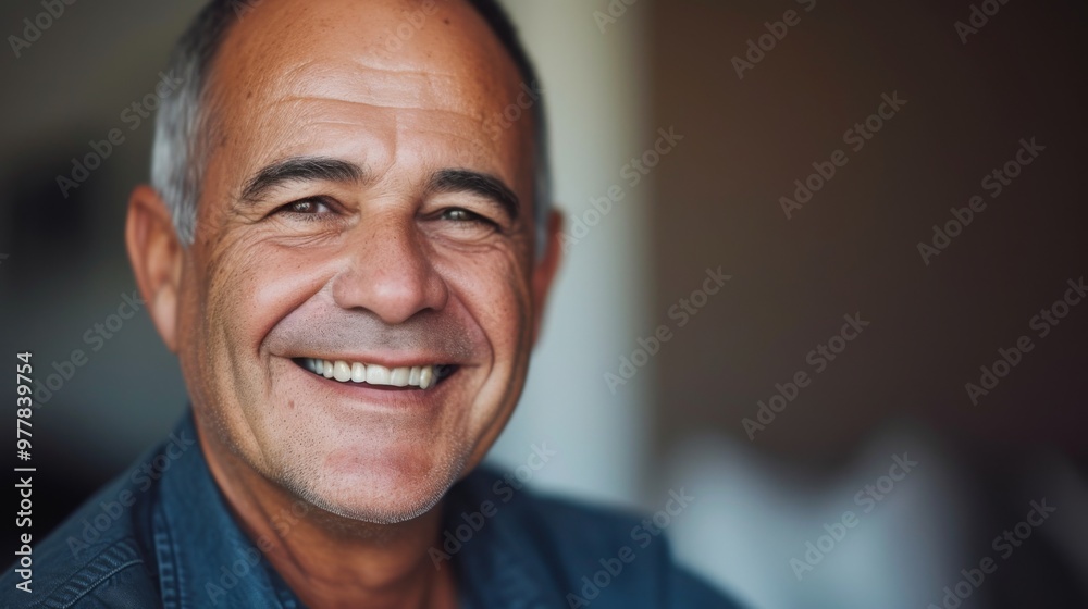 Smiling Man Portrait: Close Up of a Happy Face Smiling Man Portrait: Close Up of a Happy Face