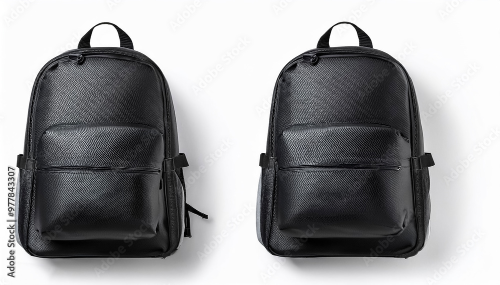 Naklejka premium backpack isolated on white background