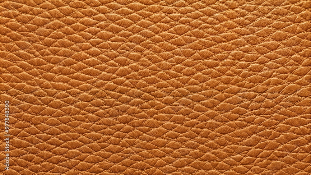 Textured orange leather surface with a natural pattern Textured orange leather surface with a natural pattern