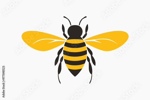 Stylized bee vector illustration
