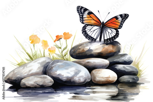 Butterfly flower insect plant